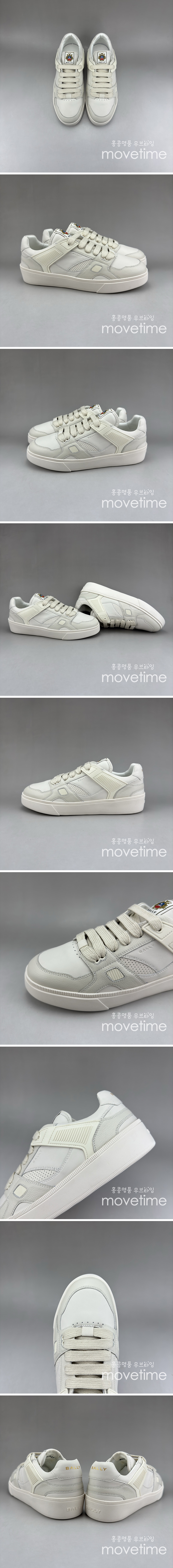 [홍콩명품.BALLY] 발리 25SS 로고 레더 가죽 스니커즈 운동화 (화이트), SE4648, S3, 명품스니커즈,운동화,구두,로퍼,하이탑,신발
