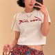 [홍콩명품.LOUIS VUITTON] 루이비통 25SS 로고 자수 여성 쇼트 반팔 티셔츠 (2컬러), BM21124, TBG, 홍콩명품의류,구매대행,온라인명품
