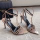 [홍콩명품.GIUSEPPE ZANOTTI] 쥬세페자노티 25SS 로고 여성 레더 가죽 하이힐 샌들 (핑크), SE5120, GHS, 명품스니커즈,운동화,구두,로퍼,하이탑,신발