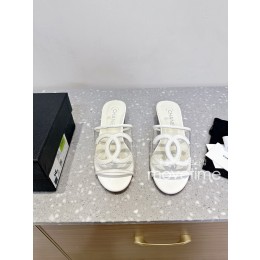 [홍콩명품.CHANEL] 샤넬 25SS 로고 여성 레더 가죽 4.5cm 굽 슬리퍼 (2컬러), SE5151, S4W, 명품스니커즈,운동화,구두,로퍼,하이탑,신발