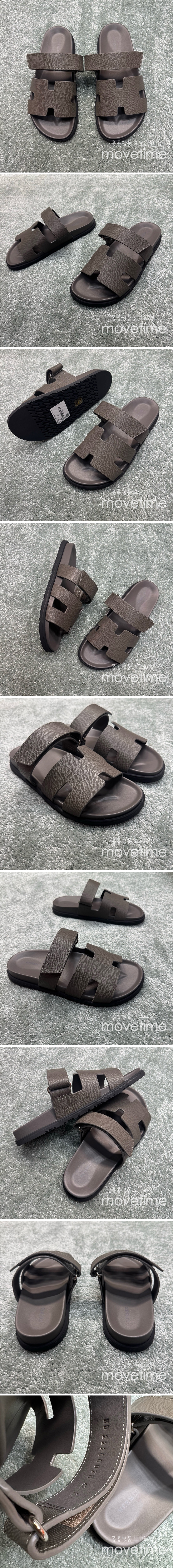 [홍콩명품.Hermes] 에르메스 25SS 로고 남여 레더 가죽 시프레 샌들 (다크브라운), SE5236, GHS, 명품스니커즈,운동화,구두,로퍼,하이탑,신발