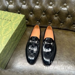 [홍콩명품.Gucci] 구찌 25SS 로고 레더 가죽 정장 구두 (블랙), SE5254, GHS, 명품스니커즈,운동화,구두,로퍼,하이탑,신발