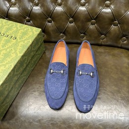 [홍콩명품.Gucci] 구찌 25SS 로고 레더 가죽 정장 구두 (블루), SE5255, GHS, 명품스니커즈,운동화,구두,로퍼,하이탑,신발