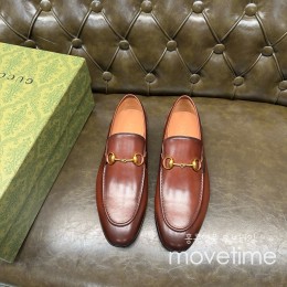 [홍콩명품.Gucci] 구찌 25SS 로고 레더 가죽 정장 구두 (브라운), SE5261, GHS, 명품스니커즈,운동화,구두,로퍼,하이탑,신발