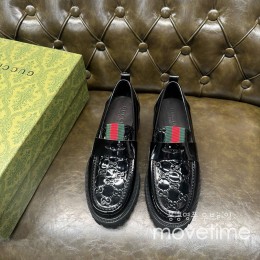 [홍콩명품.Gucci] 구찌 25SS 로고 레더 가죽 로퍼 구두 (블랙), SE5272, GHS, 명품스니커즈,운동화,구두,로퍼,하이탑,신발