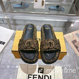 [홍콩명품,FENDI] 펜디 25SS 로고 남여 FF패턴 샌들 슬리퍼 (브라운), SE5285, GHS, 명품스니커즈,운동화,구두,로퍼,하이탑,신발