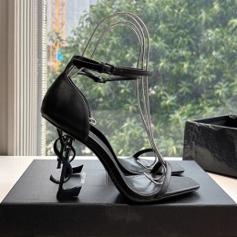 [홍콩명품.YSL] 입생로랑 25SS 로고 여성 레더 가죽 12cm 힐 샌들 (5컬러), SE5313, GHS, 명품스니커즈,운동화,구두,로퍼,하이탑,신발