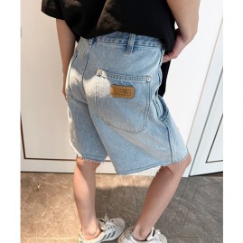 [홍콩명품.Maison Margiela] 메종마르지엘라 25SS 로고 여성 빈티지 데님 쇼츠 반바지, BM21244, BR, 홍콩명품의류,구매대행,온라인명품