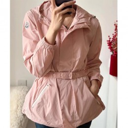 [가격문의][홍콩명품.MONCLER] 몽클레어 25SS 로고 여성 후드 바람막이 자켓 (핑크), BM21284, S1F, 명품레플리카,미러급,온라인쇼핑몰사이트