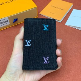 [홍콩명품.LOUIS VUITTON] 루이비통 25SS 로고 포켓 오거나이저 LV 블라손 데님 남성 카드지갑 M14148, BGM4875, BDA, 명품지갑,무브타임쇼핑몰,홍콩명품,사이트,명품쇼핑몰