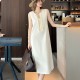 [홍콩명품.Valentino] 발렌티노 25SS 로고 여성 슬리브리스 원피스 (아이보리), BM21340, TBG, 명품레플리카,미러급,온라인쇼핑몰사이트