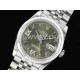 로렉스 데이저스트 36mm 그린 다이얼 | Datejust 36 SS 904L Steel JDF 1:1 Best Edition Green Dial Diamonds 6/9 Markers on SS Bracelet VR3235