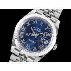 로렉스 데이저스트 41mm 블루 다이얼 | New DateJust 41 126334 ARF 1_1 Best Edition 904L Steel Blue Roman Dial on Jubilee Bracelet A2824