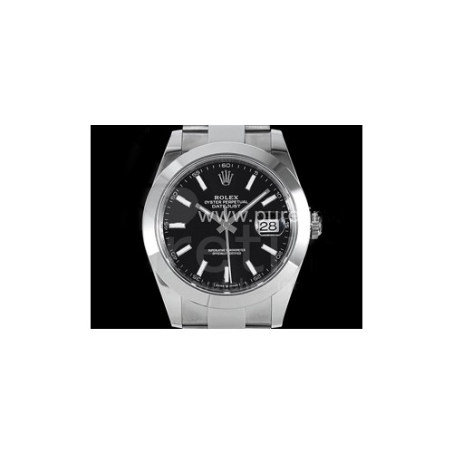 로렉스 데이저스트 41mm 블랙 다이얼 | DateJust 41 126330 904L SS VSF 1_1 Best Edition Black Dial on Oyster Bracelet VS3235_files