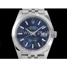 로렉스 데이저스트 41mm 블루 다이얼 | DateJust 41 126330 904L SS VSF 1_1 Best Edition Blue Dial on Jubilee Bracelet VS3235