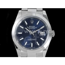 로렉스 데이저스트 41mm 블루 다이얼 | DateJust 41 126330 904L SS VSF 1_1 Best Edition Blue Dial on Oyster Bracelet VS3235