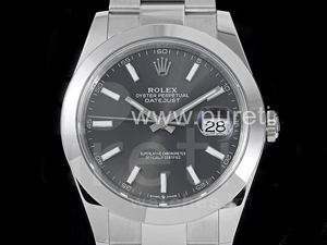 로렉스 데이저스트 41mm 그레이 다이얼 | DateJust 41 126330 904L SS VSF 1_1 Best Edition Gray Dial on Oyster Bracelet VS3235