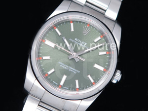 로렉스 오이스터 퍼페츄얼 34mm 그린 다이얼 | Oyster Perpetual 34mm 114200 UBF Best Edition Green Dial on SS Bracelet A2824