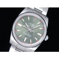 로렉스 오이스터 퍼페츄얼 34mm 그린 다이얼 | Oyster Perpetual 34mm 114200 UBF Best Edition Green Dial on SS Bracelet A2824