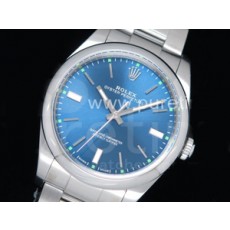 로렉스 오이스터 퍼페츄얼 39mm 블루 다이얼 | Oyster Perpetual 39mm 114300 UBF Best Edition Blue Dial on SS Bracelet A2824
