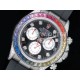 로렉스 데이토나 116599 레인바우 크리스탈 베젤 블랙 다이얼 | Daytona 116599RBOW SS Rainbow Crystal BLF Best Edition Black Dial on Rubber Strap A4130