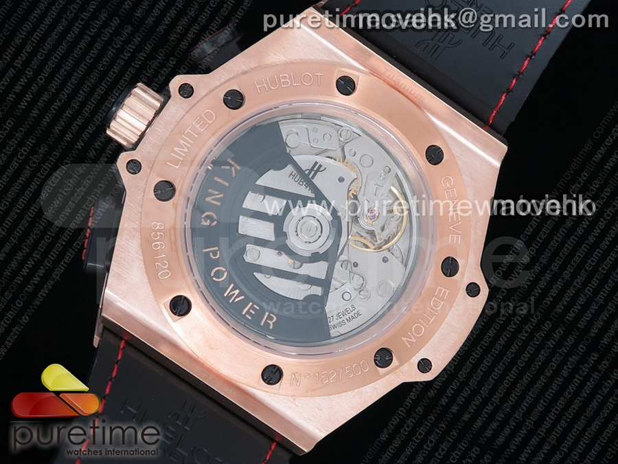 [최신작]휴블럿 빅뱅 페라리 F1 로즈골드 크로노그래프 블랙 다이얼 | Big Bang Ferrari F1 RG V6F Limited Edition Black Dial on Black Leather Strap HUB4100 상세이미지 13