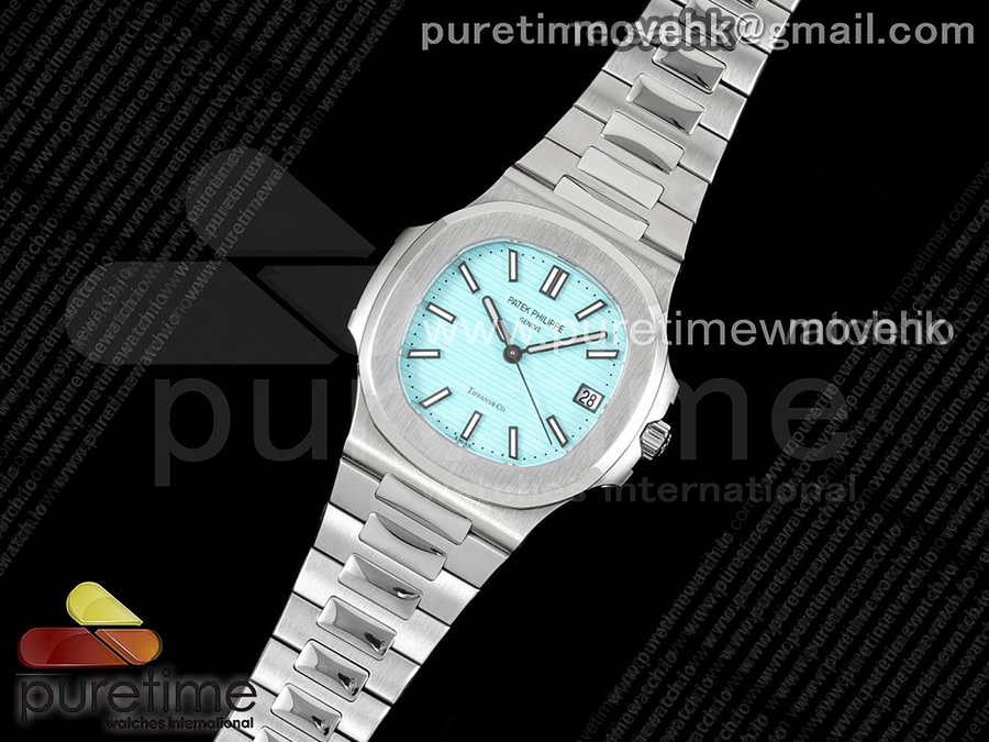 파텍필립 노틸러스 5711 티파니 블루 다이얼 | Nautilus 5711 Tiffany GRF 1:1 Best Edition Tiffany Blue Dial on SS Bracelet 324CS