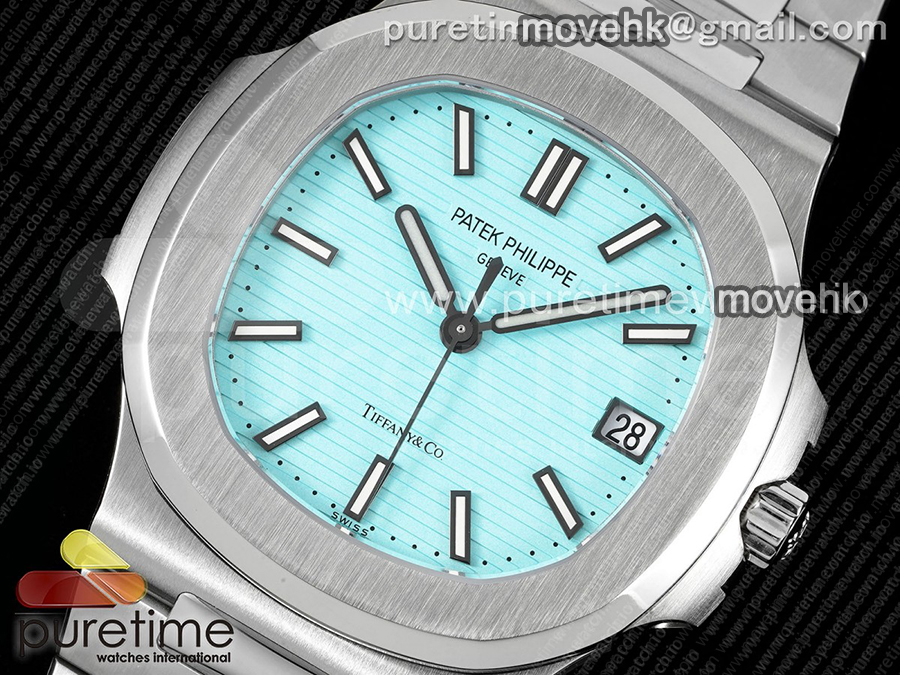 파텍필립 노틸러스 5711 티파니 블루 다이얼 | Nautilus 5711 Tiffany GRF 1:1 Best Edition Tiffany Blue Dial on SS Bracelet 324CS