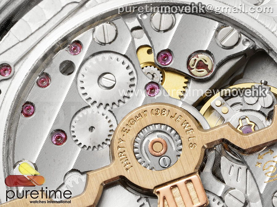 오데마피게 로얄오크 41mm 컴플리케이션 데이데이트 문페이즈 블루 다이얼 | Royal Oak 41mm Complicated 26574 SS APSF 1:1 Best Edition Blue Dial on SS Bracelet A5134 (CHS) 상세이미지 17