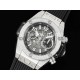 휴블럿 빅뱅 유니코 티타늄 다이아몬드 베젤 스켈레톤 다이얼 | Hublot Big Bang Unico Titanium Diamonds Bezel ZF 1:1 Best Edition Skeleton Dial on Black Rubber Strap A1280