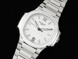 파텍필립 노틸러스 7118 여성용 화이트 다이얼 | Nautilus 7118 Ladies 3KF 1:1 Best Edition White Dial on SS Bracelet A324 Super Clone