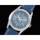 파텍필립 칼라트라바 블루 다이얼 | Calatrava 6007A SS 3KF 1:1 Best Edition Blue Dial on Blue Leather Strap A324 Super Clone V2