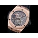 휴블럿 빅뱅 투어빌론 킹 45mm 로즈골드 스켈레톤 다이얼 | Big Bang Tourbillon King 45mm RG MJF Best Edition Skeleton Dial on Black Gummy Strap