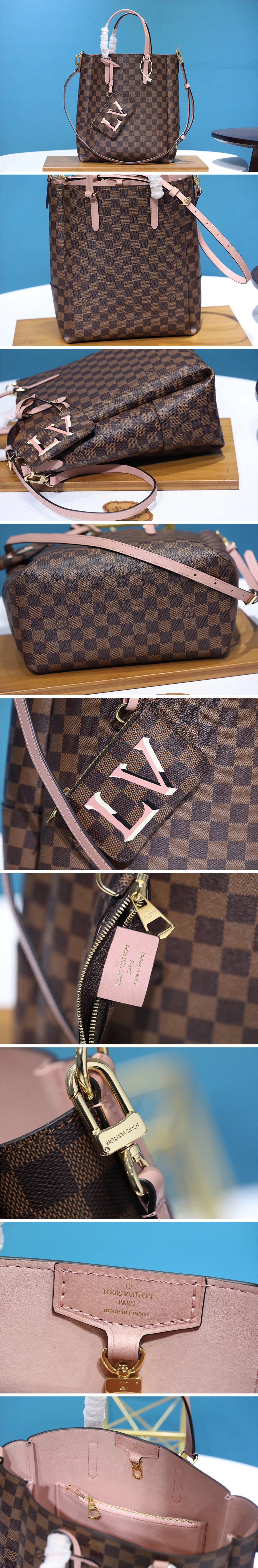 [Louis Vuitton] 루이비통 벨몬트 MM N60294 핑크 여자가방, GU3, 홍콩명품가방,무브타임,2022,명품백,뤼비,숄더백,크로스백,여성