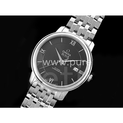 [OMEGA] 오메가 드빌 스테인레스 스틸 블랙 다이얼, 홍콩명품시계,남자시계,워치,손목시계.메탈시계,무브타임