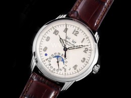 [PATEK PHILIPPE] 파텍필립 그랜드 컴플리케이션 5320G 데이데이트 문페이즈 화이트 다이얼, 홍콩명품시계,무브타임,남자명품,홍콩명품,손목시계,가죽스트랩