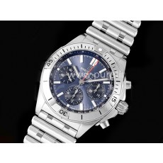 [BREITLING] 브라이틀링 크로노맷 B01 42mm 실버 블루 다이얼, 홍콩명품시계,남자워치,손목시계,메탈,스트랩