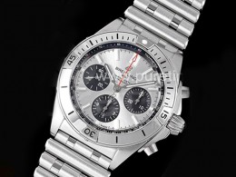 [BREITLING] 브라이틀링 크로노맷 B01 42mm 실버 다이얼, 홍콩명품시계,남자워치,손목시계,메탈,스트랩