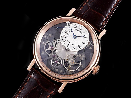 [BREGUET] 브레게 트레이디션 로즈골드 화이트 그레이 다이얼, 홍콩명품시계,명품워치,가죽스트랩