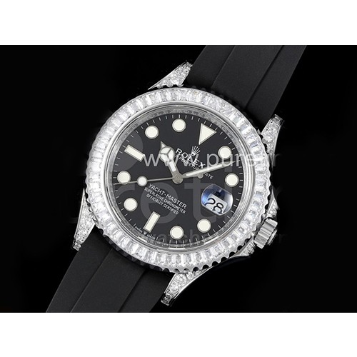 [홍콩명품시계.ROLEX] 로렉스 요트마스터 42mm 226659 다이아몬드 베젤 블랙 다이얼, 롤렉스,명품레플리카,남자명품시계,워치,중년남자,SA,명품시계,고무밴드