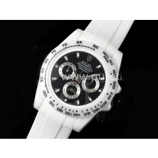 [홍콩명품시계.ROLEX] 로렉스 데이토나 화이트 세라믹 크로노그래프 블랙 다이얼, 롤렉스,명품레플리카,남자명품시계,워치,중년남자,SA,명품시계,고무밴드스트랩