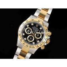[홍콩명품시계.ROLEX] 로렉스 데이토나 116523 옐로우골드 크로노그래프 블랙 다이아몬드 다이얼 콤비, 롤렉스,명품레플리카,남자명품시계,워치,중년남자,SA,명품시계,메탈밴드스트랩
