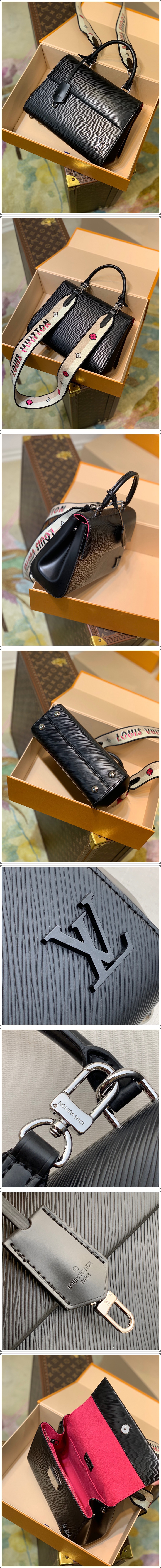 [홍콩명품,LOUIS VUITTON] 루이비통 클러니 BB 토트백 LV로고 M59134, 28CM, 블랙, BDA, 명품가방,뤼비똥,최신,22SS,여자가방,미러급,레플리카,무브타임,직구쇼핑몰