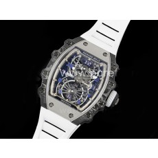 [홍콩명품시계.RICHARD MILLE] 리차드밀레 RM21-01 투어빌론 스켈레톤 다이얼, 화이트라버 스트랩,명품레플리카,무브타임, 남자명품시계,워치,손목시계