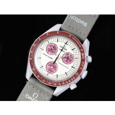 [쿼츠시계.OMEGA] 오메가 스와치 스피드마스터 크로노 화이트 다이얼, 명품레플리카,남자명품시계,워치,중년남자,SA,명품시계,나일론밴드