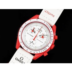 [쿼츠시계.OMEGA] 오메가 스와치 스피드마스터 크로노 화이트 다이얼, 명품레플리카,남자명품시계,워치,중년남자,SA,명품시계,나일론밴드