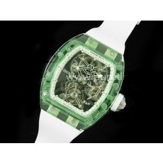 [홍콩명품시계.RICHARD MILLE] 리차드밀레 RM056-1 그린 투명사파이어 베젤 투어빌론 스켈레톤 다이얼, 무브타임, 남자명품시계,워치,손목시계