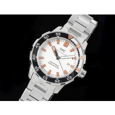[홍콩명품시계.IWC] 아이더블유씨 아쿠아타이머 오토매틱 화이트/오렌지 다이얼, 무브타임,남자명품시계,워치,중년남자,SA,명품시계,메탈시계
