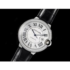 [홍콩명품시계.CARTIER] 까르띠에 발롱블루 42mm 다이아몬드 베젤 화이트 다이얼, 무브타임,남자명품시계,워치,중년남자,SA,명품시계