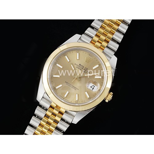 [홍콩명품시계.ROLEX] 로렉스 롤렉스 데이저스트 41mm 904L스틸 실버/옐로우골드 옐로우골드 다이얼, 무브타임,남자명품시계,워치,중년남자,SA,명품시계